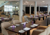 Touchdown Restaurant Dining area at DoubleTree by Hilton Hotel London Heathrow Airport